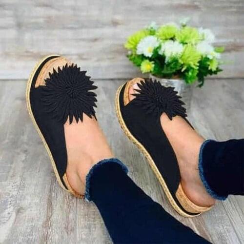 Women Mid-High Heel Shoes 2021 High Quality Sandals Women Solid Color Lace-Up Shoes For Ladies Design With Flowers Women Shoes