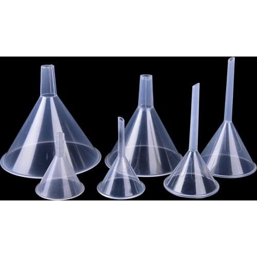1PC Perfume Funnel 1/2" 50ml Mouth Dia Laboratory Transfer Perfume Mini And Clear White Plastic Filter Funnel