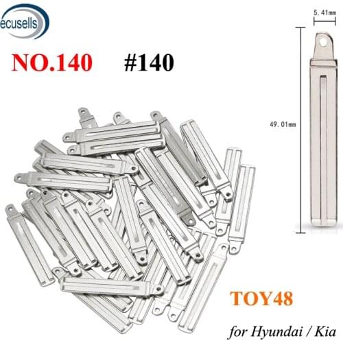 10PCS, TOY48 NO.140 Universal Remotes Flip Key Blade 140# for Hyundai/Kia newer Style KD VVDI Remote