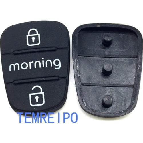 20pcs/lot 3 Buttons Folding Remote Key Fob Case Rubber Pad For Hyundai I30 IX35 I20 for Kia morning