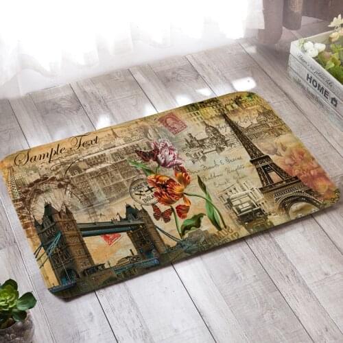 3D Printing Flower Hallway Doormat Household Creative Soft Carpet Bathroom Anti skid Floor Mat Living Room Bedroom Kitchen Rugs