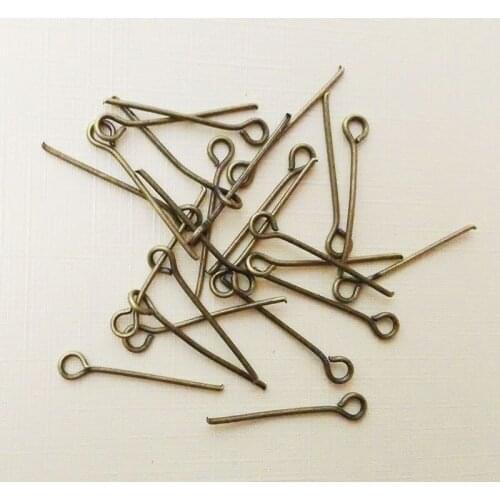 Eye pins head pins needles earrings tassel charms materials Jewelry making metal wire Findings Accessories necklace beading diy