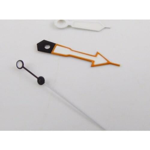 Orange edge White Color Watch Hands Green Luminous Fit NH35 NH36 MOVEMENT