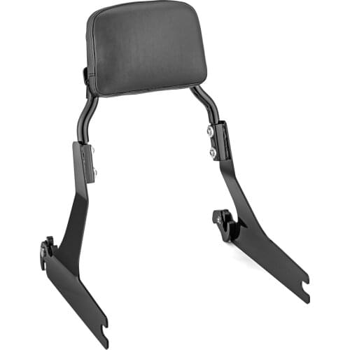 Steel With Powder Coated Black Short Passenger Backrest Sissy Bar For Harley 2006-2009 & 2014-2017 Dyna Low Rider FXDL