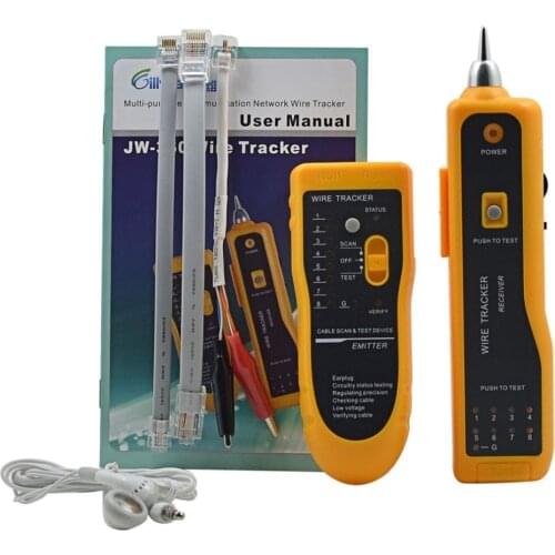 JW-360 LAN Network Cable Tester Telephone Wire Tracker Diagnose Tone Tool Kit RJ45 RJ11 Line Finding Sequence Testing