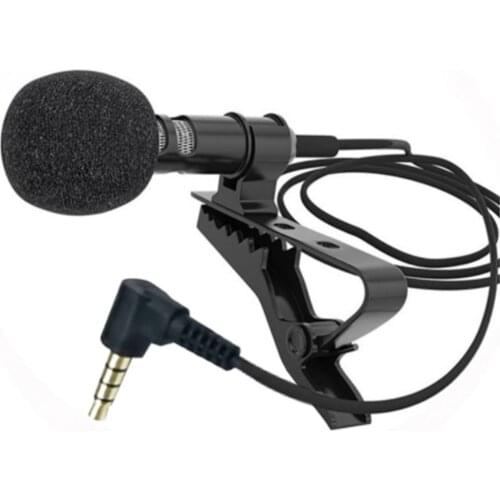 3.5 Mm Microphone Clip Tie Collar For Mobile Phone Speaking In Lecture Bracket Clip Vocal Audio Lapel Microphone