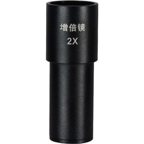 1PC 2X Barlow Lens for Biological Microscope Bio-microsco Eyepiece Lens with Mounting Size 23.2mm