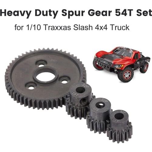 32P Steel Metal Spur Gear Motor Pinion Gears for Traxxas Slash 4X4 Stampede 4X4 VXL Rustler 4X4 E-Revo T-Maxx