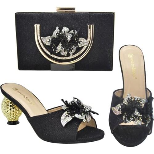 Latest Italian Shoe and Bag Set for Party In Women Matching Shoes and Bag Set for Wedding Ladies Dress Shoes Luxery Shoes Women