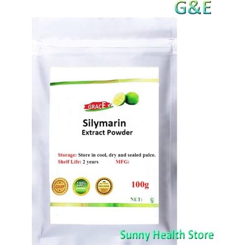 Newest high quality silymarin powder extract 30:1, silymarin, silymarin PE, silymarin extract，free shipping