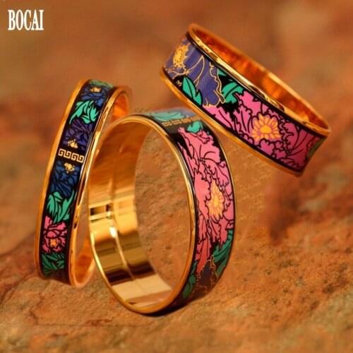 2020 new Peony Series Enamel Earrings Fashion Cloisonne Jewelry Fishhook Earrings rfor Woman Ring Pendant bracelet