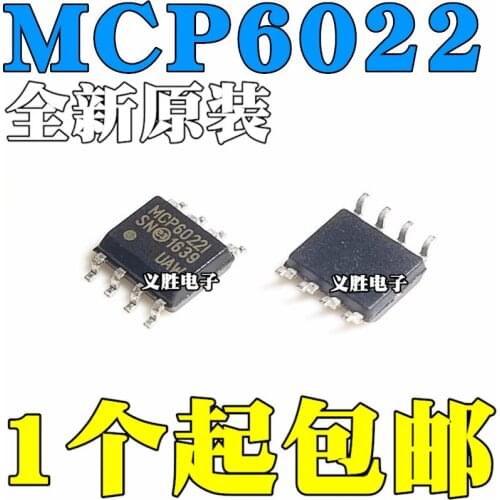 New MCP6022-I/SN MCP6022I MCP6022-E/SN MCP6022E SOP8 Integrated circuit operational amplifier IC chip patch SOP - 8 silicon micr