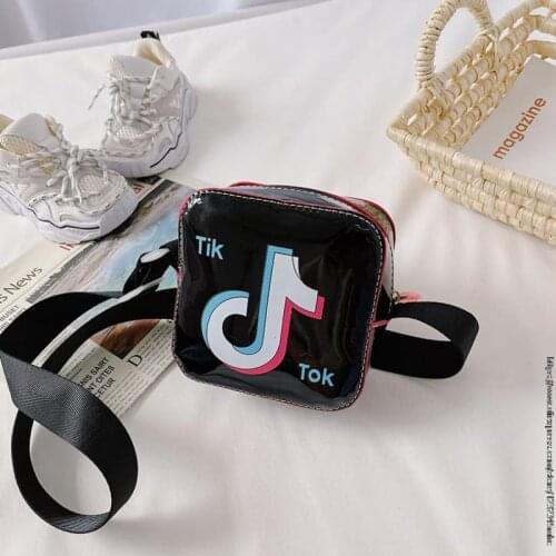 Newest Tik Tok Messenger Bag Fashion Cartoon Bag Video Theme Girls Bag Cute Parent-child Bag App Logo Kids birthday gift