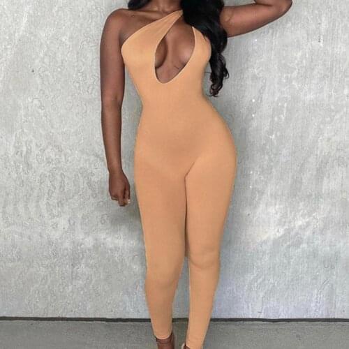 Solid Color Jumpsuit Good Workmanship Streetwear Sexy Knot Sleeveless Lady Jumpsuit for Stage Show