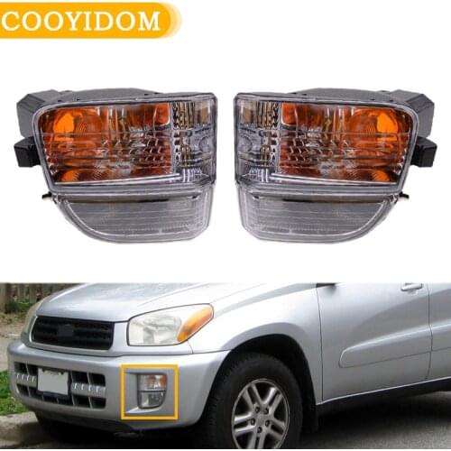 Car Front Fog Lamp Foglights Front Bumper Fog Car Lights Driving Lamp headlight For Toyota RAV4 2001-2003 Fog Lamp Assembly