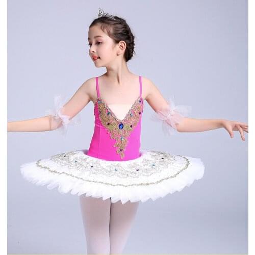 Professional ballet tutu dress girl dance costume child Performance ballerinas tutu kids child Carnival Jazz dance dress