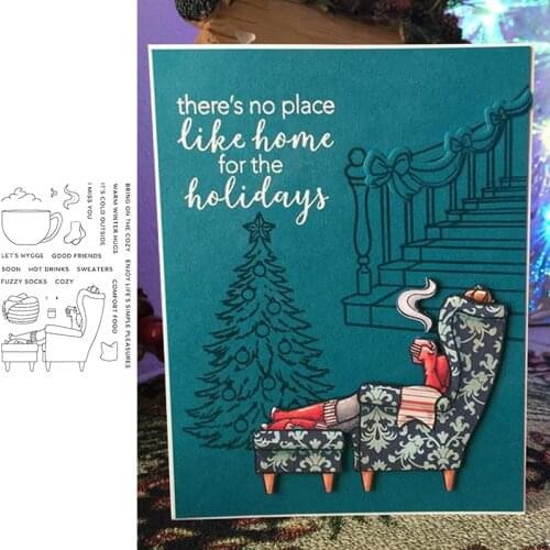 Relax Coffee Sofa Transparent Clear Silicone Stamp/Seal For DIY Scrapbooking Decor Cards New 2020