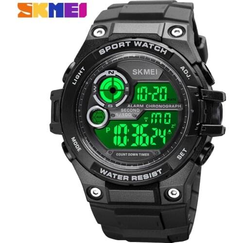 SKMEI Brand Fashion Wristwatch Luxury Waterproof Sport Watch Men Digital Luminous Electronic Clock Countdown Chrono Mens Watches