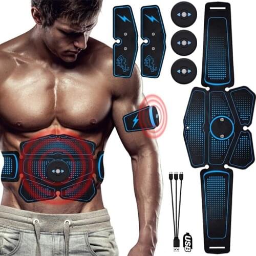 ABS Muscle Stimulator Abdominal Muscle Trainer EMS Toner Belt Electrostimulation Bodybuilding Home Gym Workout Fitness Equiment