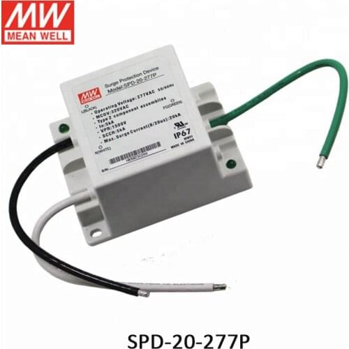 MEAN WELL SPD-20-277P 20kA LED Driver Surge Protection Device Waterproof IP67