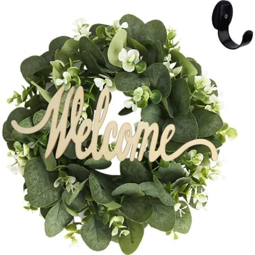 Topiary Wreath Artificial Green Leaves Door Wall Window Hanging Garland Party lower Outside Decor Home Decor