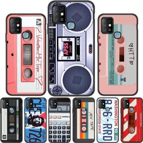 Vintage Cassette Tape Retro Cases For Infinix Hot 10 Lite 8 9 Play Case Luxury Cover For Infinix Note 10 7 Zero 8 Smart 5 4 Case