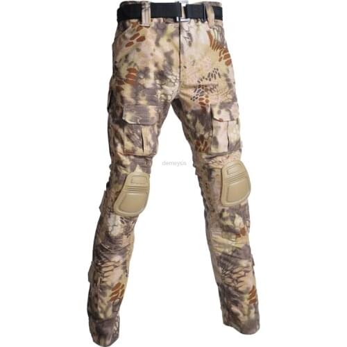Military Tactical Pants Camouflage Trousers Army Airsoft Shooting Cargo Pants Wear Proof Outdoor Hiking Hunting Long Pants