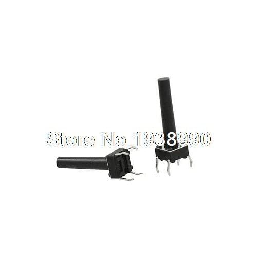 100 Pcs 6.2 x 6.2 x 21mm PCB Momentary Tactile Tact Push Button Switch 4 Pin DIP