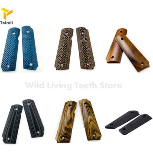2Pieces NEW 1911 Grips Patch CNC Carving Custom Grips Handle Grips glock accessories gun accessories hunting accessories