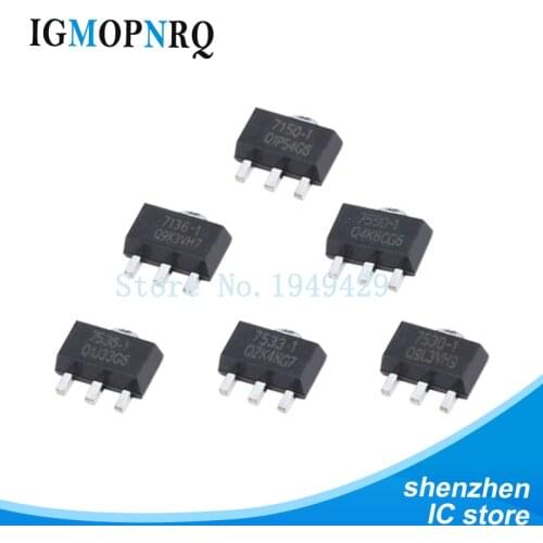 20PCS 78L05 78L06 78L08 78L09 78L10 78L12 78L15 79L05 HT7130 HT7133 HT7333 HT7350 HT7833 SOT89 New Triode Regulator Transistor