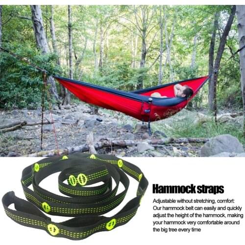 280cm Heavy Duty Nylon Extension Strap Tree Swing Hanging Straps Kit Connecting Belt High Load-Bearing Polyester Climbing Sling