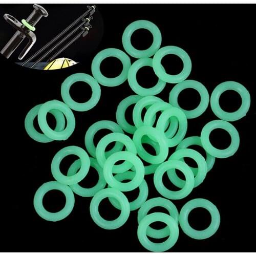 30Pcs/Pack Green Color Camping Nail Night Vision Luminous Tent Nail Ring