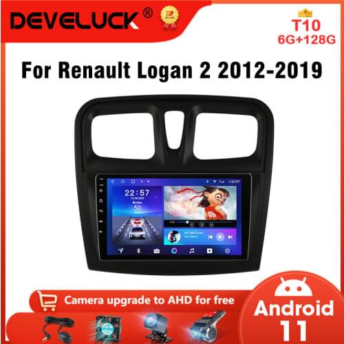 Android 10 Car Stereo Radio for Renault Logan 2 Sandero 2 2012- 2019 Multimedia Video 4G WiFi 2Din Autoradio RDS Speaker MP5 DVD