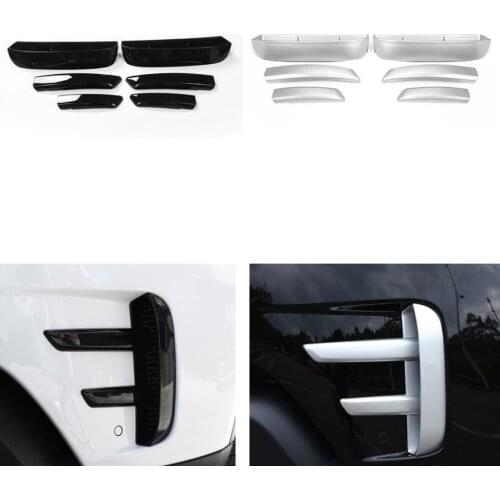 Car Exterior Front Side Fog Light Lamp Bumper Air Intake Vent Frame Trim Cover For Land Rover Discovery 5 2017 ABS