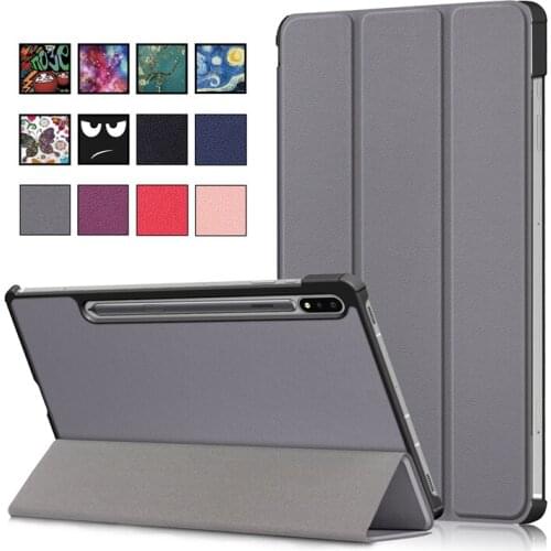 For Samsung Galaxy Tab S6 Lite 10.4 SM-P610 SM-P615 Business Print Slim Magnetic Folding Stand Leather Flip Smart Cover Case