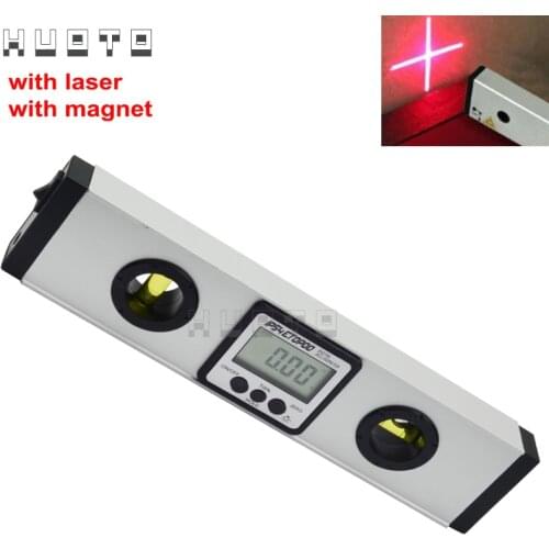 40cm/60cm Electronic Spirit 360 Degree Inclinometer Magnets Digital Laser Level Angle Finder Protractor