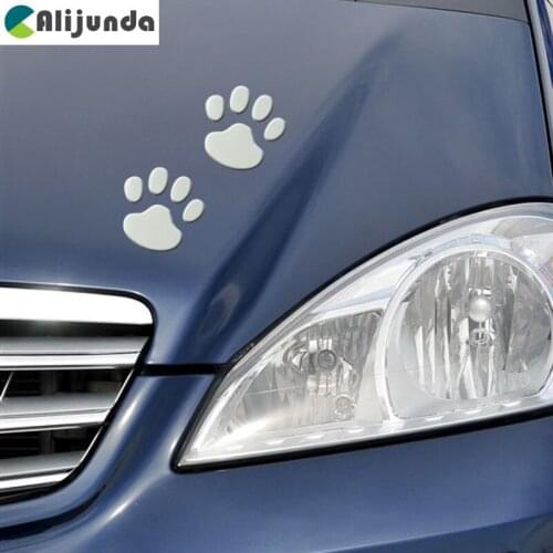 Hot sale Cute 3D Car Body Decal Sticker Bear Cat Dog Paw Footprints for Ford Focus Fusion Escort Kuga Ecosport Fiesta Falcon EDG