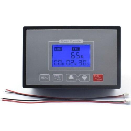 60A Intelligent DC Motor Speed Governor LCD display screen with backlight, timing, limit, automatic, multi-mode speed governor