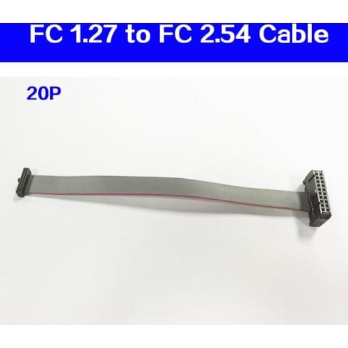 FC 1.27mm to FC 2.54mm cable 20pin 20p 10cm 20cm 30cm 40