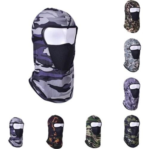 Camouflage Full Face Scarf Cycling Hunting Army Bike Military Helmet Liner Tactical Airsoft Cap