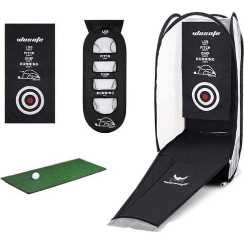 MAZEL Golf Net Portable Foldable Golf Chipping Pitching Cages Indoor Outdoor Golf Practice Net