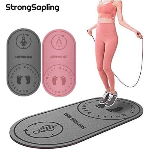 Jump Rope Mat Exercise Cushioning Mute Yoga Mat High Density Mats Aerobics Skipping Buffer Pad Non-slip Sports Fitness Cushion