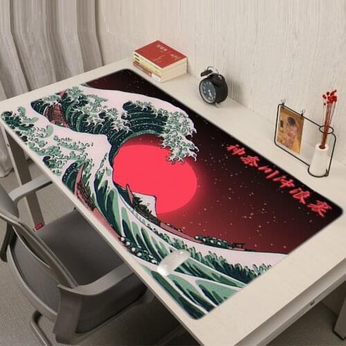 Japan Great Wave Mouse Pads Gamer Pad Rug Anime Sexy Asus Rog Xxl Kawaii Gaming Accessories Girl Desk Stitch Varmilo 900x400 Mat