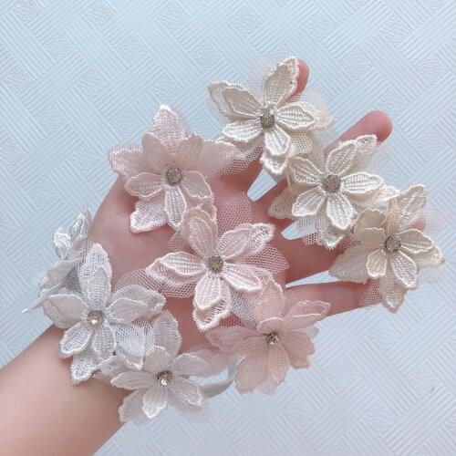 Lace Girls Headband Autumn Floral Baby Hairband Lovely Flowers Hair Accessories for Children Photo Props Summer Kids Headwear