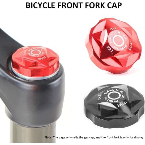 MTB Aluminum Alloy Bicycle Air Gas Valve Cover Bike Front Fork Cap Protector Bicycle Accessory