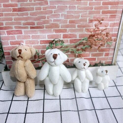 1Pcs 1/12 Doll House Miniature Plush Bear Simulation Animal Model Toy Mini Decoration Dollhouse Accessories