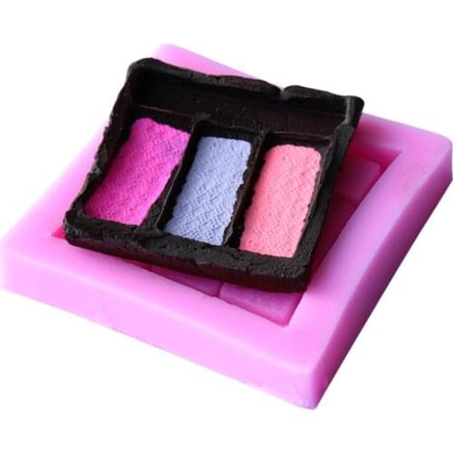 Fashion Blush Eyeshadow Makeup Tools Fondant Cake Molds Soap Chocolate Mould Kitchen Baking Cake Tool D481