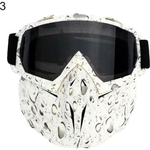 Motorcycle Face Mask Goggles Motocross Off-road ATV Dirt Bike Eyewear Glasses Adjustable Strap for Men Women