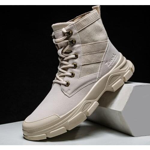 New Spring Autumn Men Boots Leather Ankle Boots Men Military Chelsea Boots for Men British Fashion Martin Boots