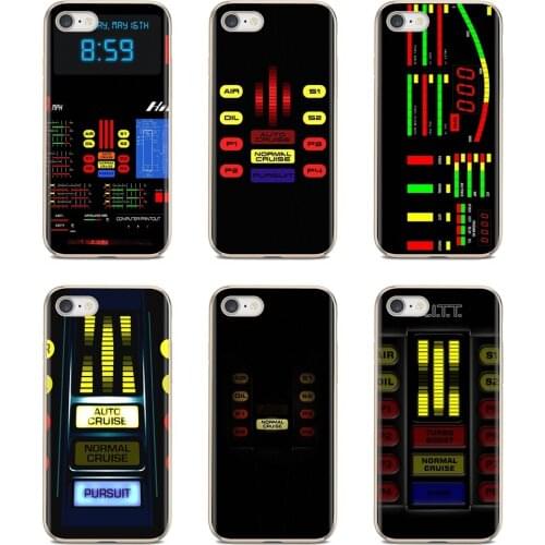 Soft Cases Cover For iPhone iPod Touch 11 12 Pro 4 4S 5 5S SE 5C 6 6S 7 8 X XR XS Plus Max 2020 Knight Rider KITT Car Dashboard
